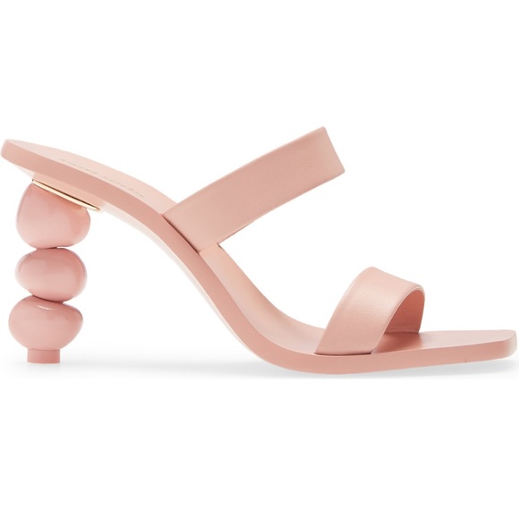 Cult Gaia Meta Slide Sandal - Blush 7US - Picture 3 of 4